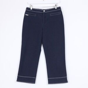 St. John Sport Wide Leg Crop Jeans